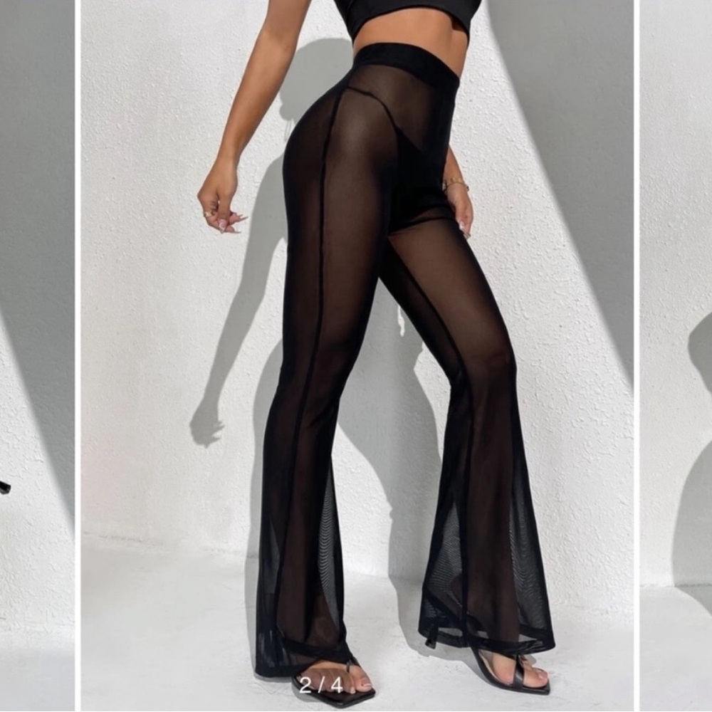 Sheer Kendall and Kylie Swim Cover Set